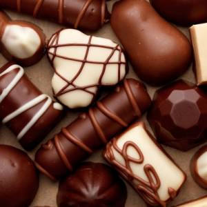 favoriete voedingswaren en snoep chocolade