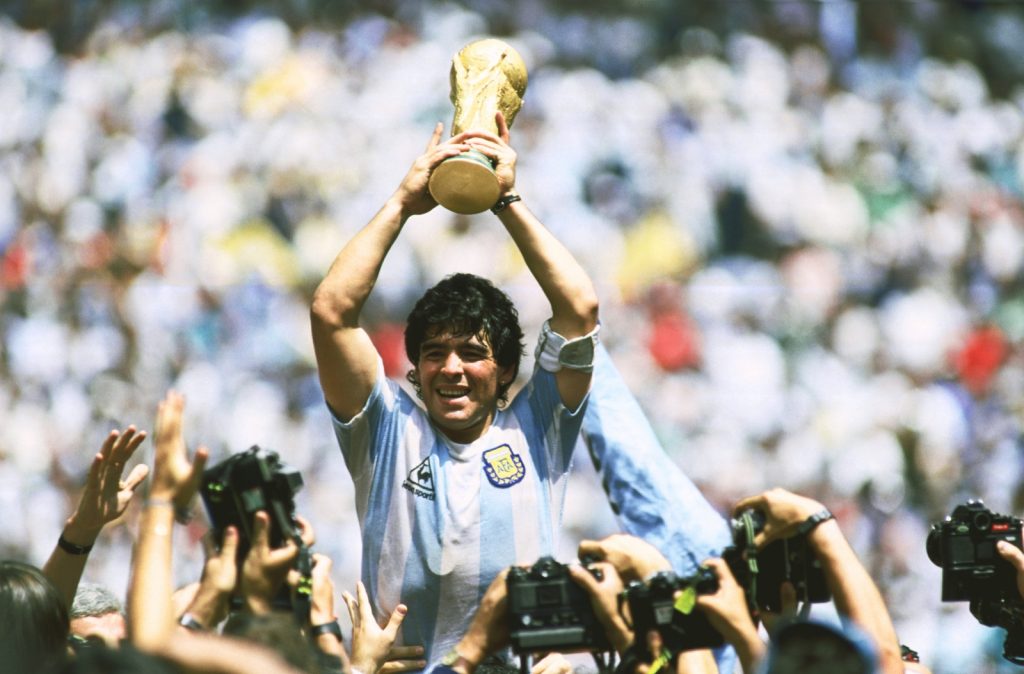 top 10 van de beste voetballers ooit Diego Maradona