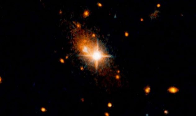 een verbannen zwart gat - astronomie