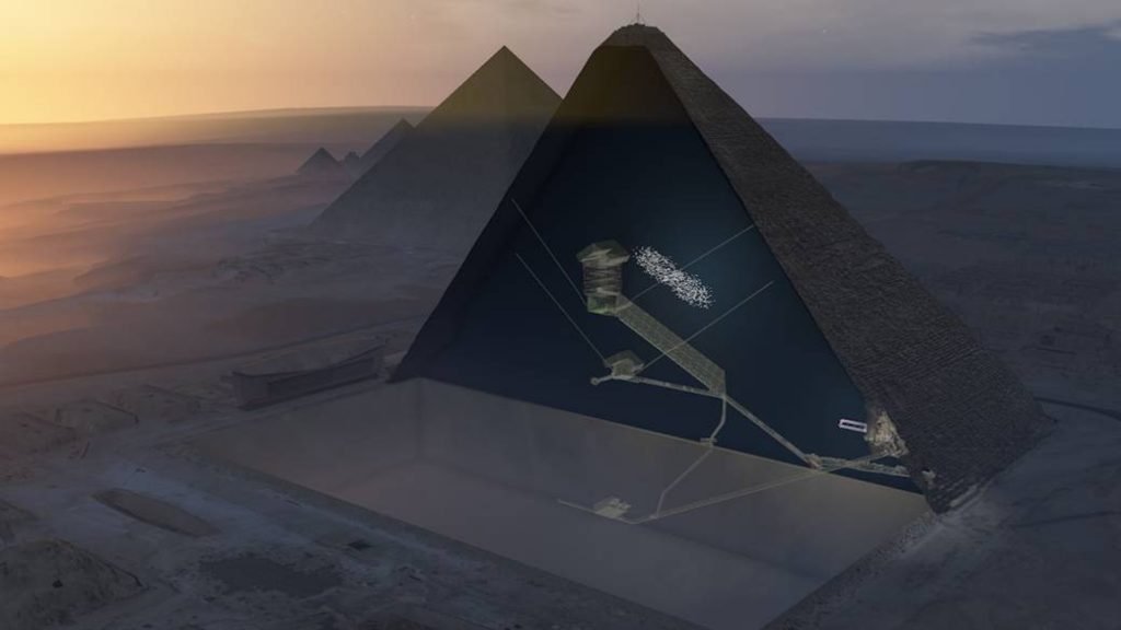 wonderen van het oude egypte - de verborgen kamer in de piramide van Cheops