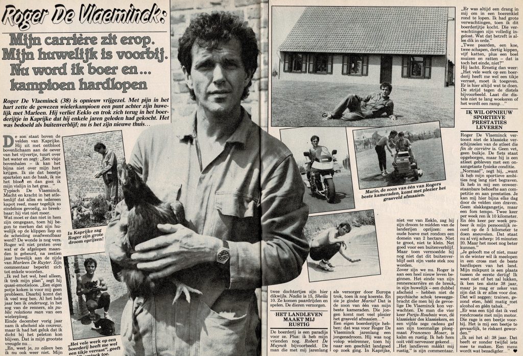 Roger De Vlaeminck in de krant