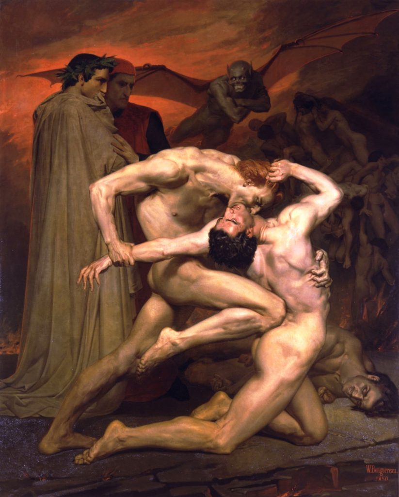 bekende schilderijen - Dante en Vergilius in de hel - William-Adolphe Bouguereau