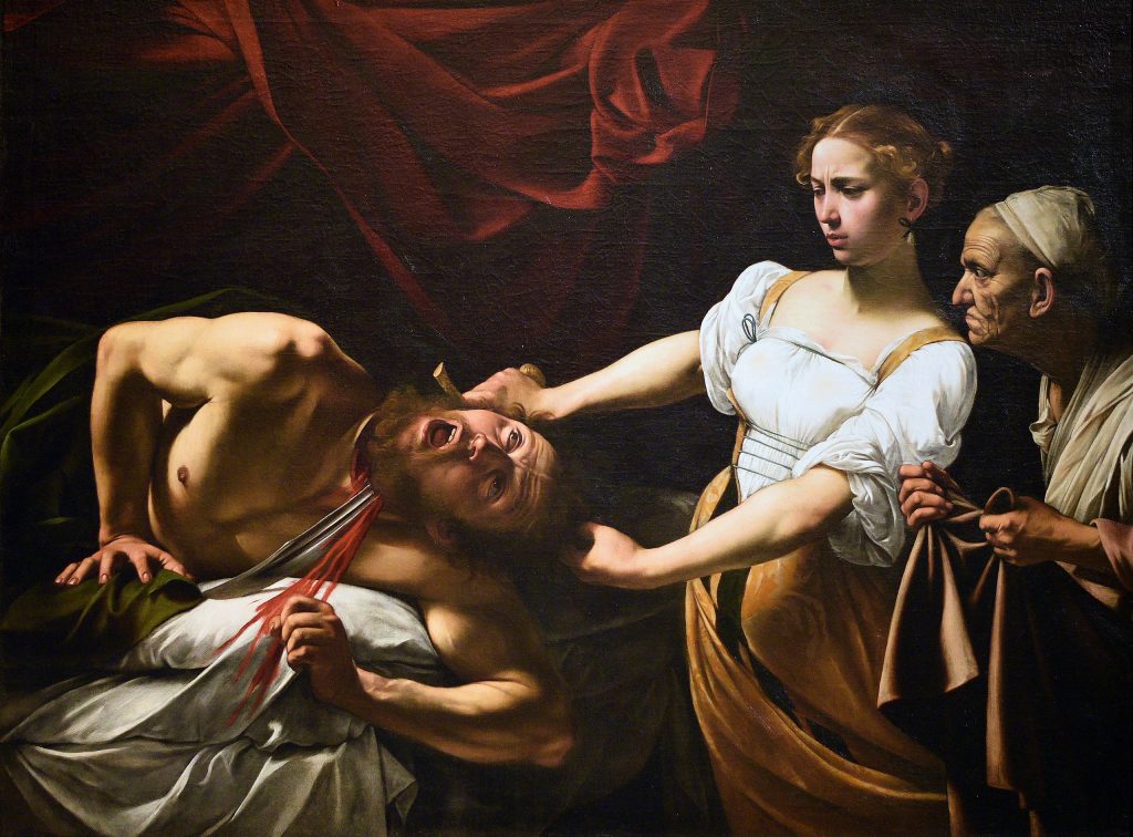 bekende schilderijen - Judith onthoofdt Holofernes - Caravaggio