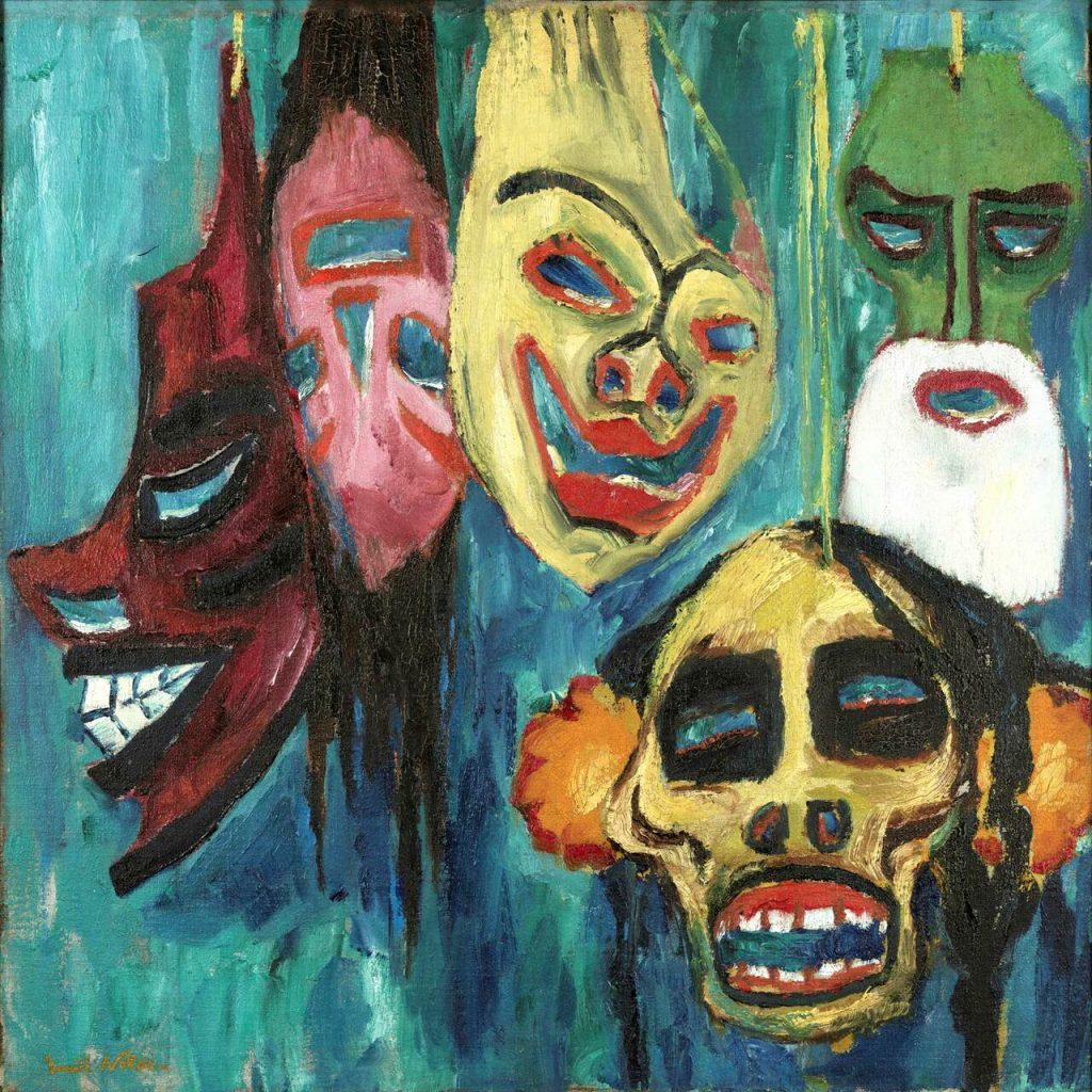 bekende schilderijen - Masker Stilleven III - Emil Nolde