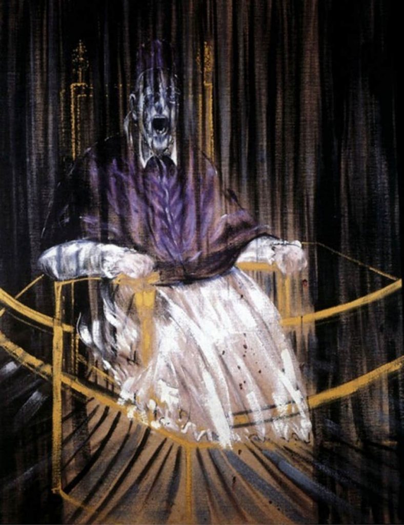 bekende schilderijen - Studie naar Velazquez's Portret van paus Innocentius X - Francis Bacon