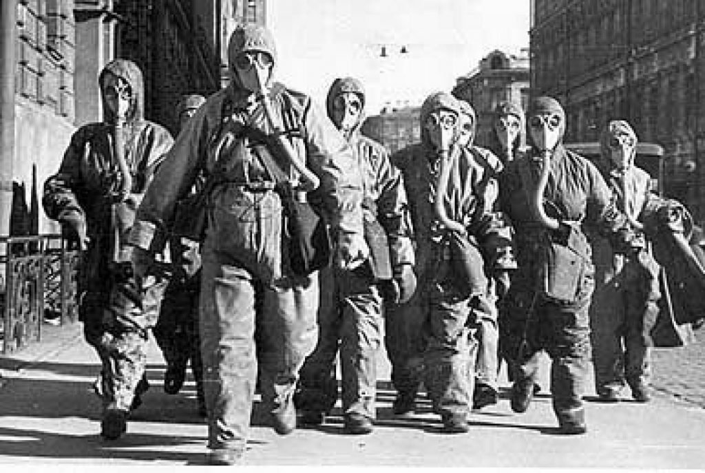 opruimers van de kerncentrale in chernobyl na de ramp
