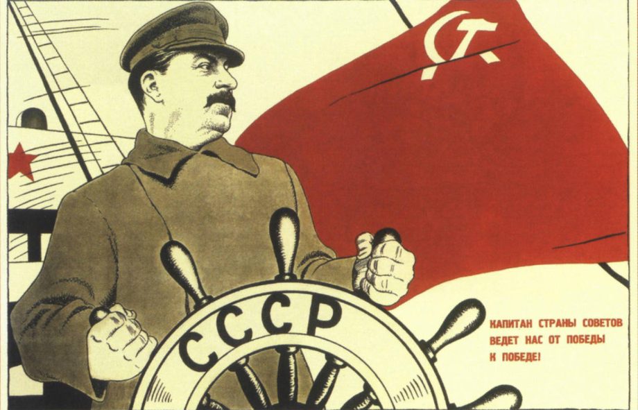 propaganda affiche van de sovjet-unie met stalin